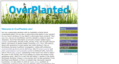 Desktop Screenshot of overplanted.com